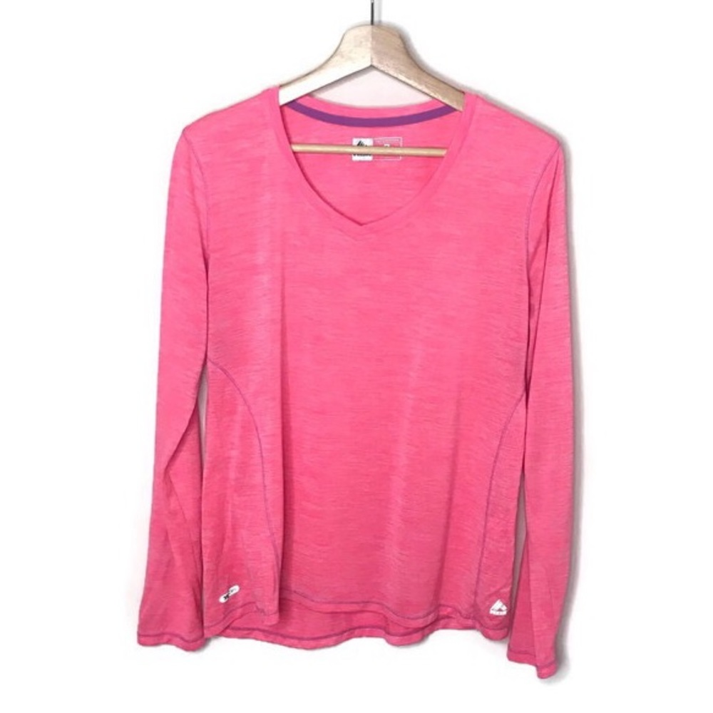 RBX • Pink Heather Long Sleeve Exercise Tee Shirt